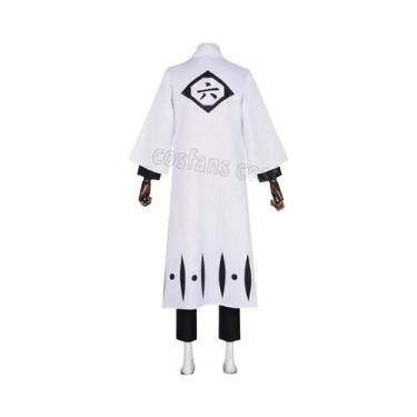 Imagem de Fantasia De Cosplay Masculina Bleach Aizen Sousuke Com Peruca, Kimono 