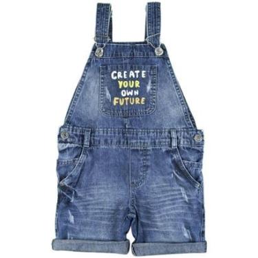 Imagem de Jardineira Infantil Look Jeans Curta Jeans - 01 - UNICA-Masculino