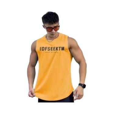 Imagem de Camiseta Regata Masculina Em Malha Respirável Para Academia, Fitness, 