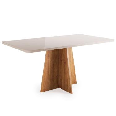 Imagem de Mesa Sala de Jantar 1,60m com vidro Anjos Viero