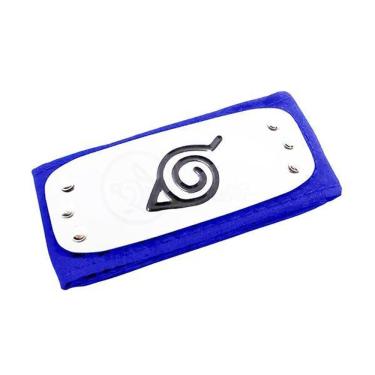 Imagem de Bandana Azul Naruto Aldeia Vila Da Folha Ninja Anime Nº1