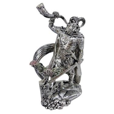 Imagem de Estátua De Heimdall Deus Nórdico Asgard Medieval Em Resina - Tenda Med