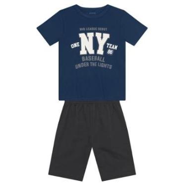 Imagem de Conjunto infantil menino de beisebol Brandili-Masculino