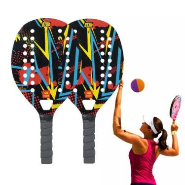Imagem de Kit Raquete Beach Tennis Red BT100 Bel Iniciante Lazer Praia