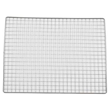 Imagem de tapetes de grelha reutiliz¨¢veis,Tapete de grelha de malha de churrasco antiaderente, f¨¢cil de limpar, tapete de churrasqueira multifuncional para cozinhar peixe, legumes, carnes no defumador ou