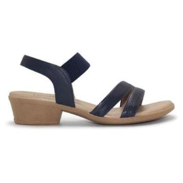 Imagem de Sandália Usaflex Feminina Salto Bloco Casual AK1801-Feminino