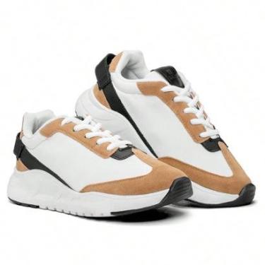 Imagem de Tênis Nalma Casual Tecido Neoprene Respirável Detalhes Em Couro Sintético Feminino-Feminino