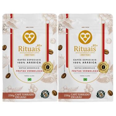 Imagem de 2x Café Torrado em Grãos Rituais 3 Corações Frutas Vermelhas 250g -, F