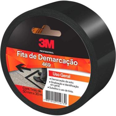 Imagem de Fita de Demarcação Solo, Preta, 50 mm x 30 m, 3M Preta OstenVonder