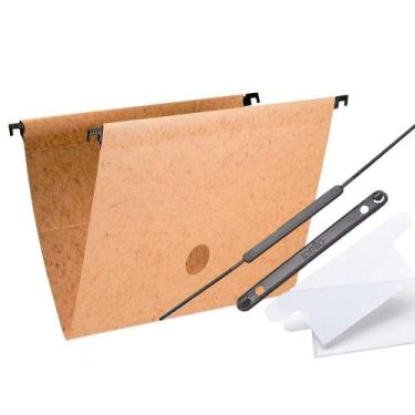 Imagem de Pasta Suspensa Arquivo Kraft com Haste Dello C/10