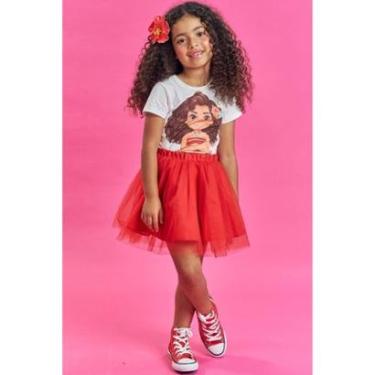 Imagem de Saia Infantil em Tule Vermelho Kukiê-Feminino