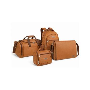 Imagem de Kit Viagem 4 Peças Pasta, Mala de Mão, Necessaire e Mochila - Viccina,
