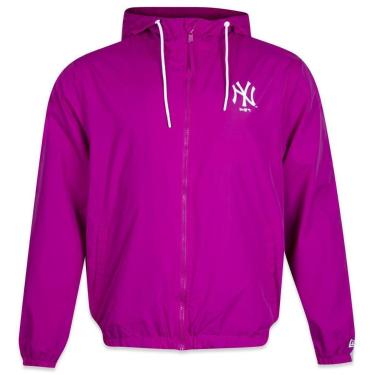 Imagem de JAQUETA CORTA VENTO WINDBREAKER MLB NEW YORK YANKEES WINDY NY ROSA NEW ERA-Masculino