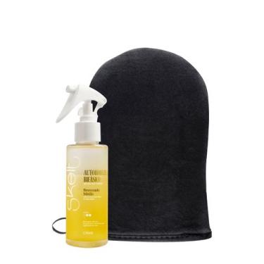 Imagem de Kit Skelt Autobronzeador Bifásico Spray Luva Aplicadora (2 produtos) -