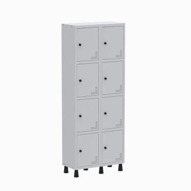 Imagem de Roupeiro Aço Linha Light 8 Portas – Gr302-8 Cinza