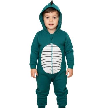 Imagem de Macacão Infantil com Capuz Estilo Dino com Capuz Festa
