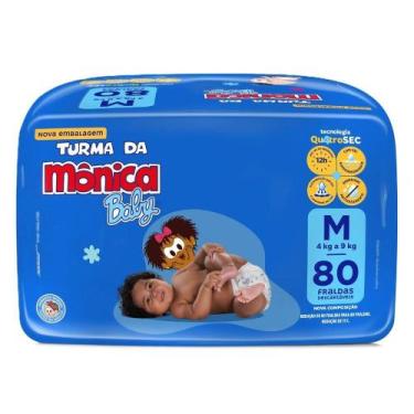 Imagem de Fralda Turma da Mônica Baby M 80 Unidades