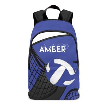 Imagem de Bolsa de voleibol XOZOTY azul preta impermeável de nylon com compartim