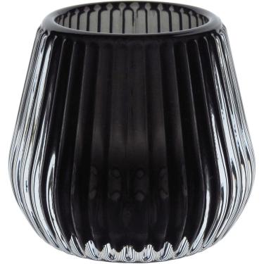Imagem de CASTIÇAL DECORATIVO PORTA VELA HOME&CO VIDRO 6x7x7cm FUME