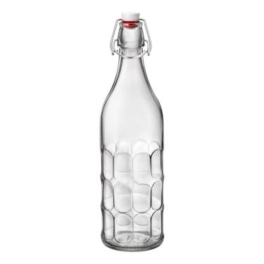 Imagem de BORMIOLI ROCCO MORESCA GARRAFA 31x9x9cm 1L VIDRO TRANSPARENTE COM TAMPA