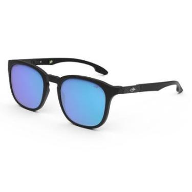 Imagem de Óculos Solar Mormaii Vancouver M0122a1497 Preto Fosco Lente Espelhada Azul-Unissex