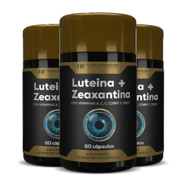 Imagem de 3X LUTEINA 20MG + ZEAXANTINA 3MG  VITAMINA A C E COBRE-Unissex