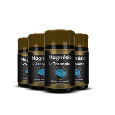 Imagem de 4X MAGNESIO TREONATO 60CAPS HF SUPLEMENTOS-Unissex