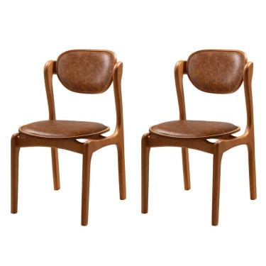 Imagem de Conjunto com 2 Cadeiras de Jantar Solaris Soft Moderna Mobilia
