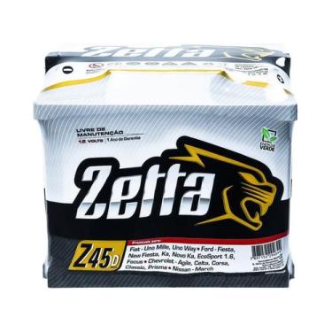 Imagem de Bateria de Carro Zetta Green Energy - 45Ah 12V Polo Positivo Direito M
