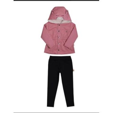 Imagem de conjunto de criança calça e blusa de frio com toca - beatriz 