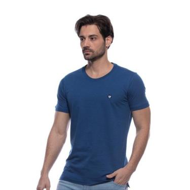 Imagem de Camiseta Gola Redonda Dalson Azul Dockston - Conforto e Estilo, G