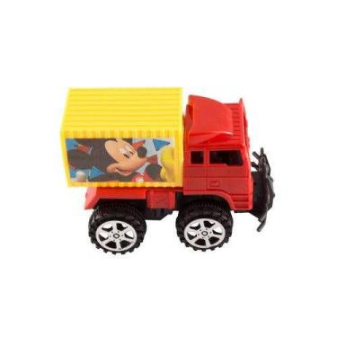 Imagem de Caminhão baú a fricção mickey mouse - ETITOYS, Vermelho