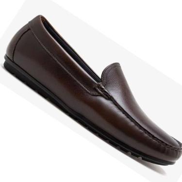 Imagem de Sapato Mocassim Democrata 651101 Masculino, Marrom, 41
