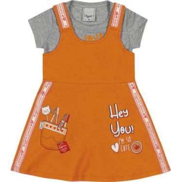 Imagem de Conjunto Salopete com Blusa - Angerô, Laranja, P
