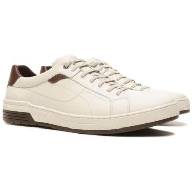 Imagem de Sapatênis Casual Masculino Freeway SPARK02 Em Couro, Patagonia branco,