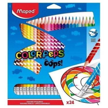 Imagem de Lápis De Cor Color Peps Apagável 24 Cores Maped