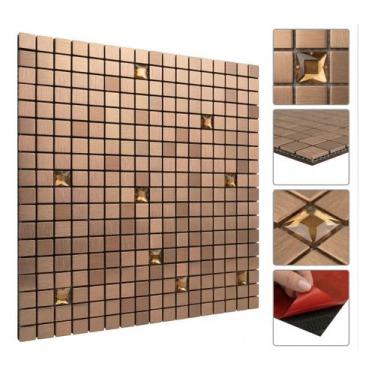 Imagem de 30 Pastilhas Adesiva Papel Parede Banheiro Cozinha Lavável - Jady Shop