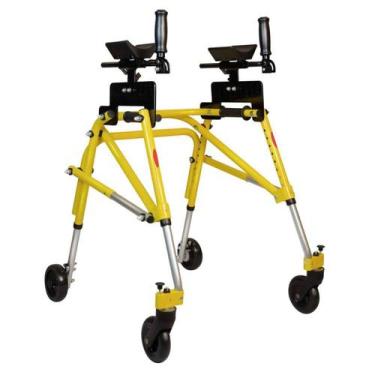 Imagem de Andador Posterior 04 Rodas P Com Suporte para Antebraço Mercur, Amarel