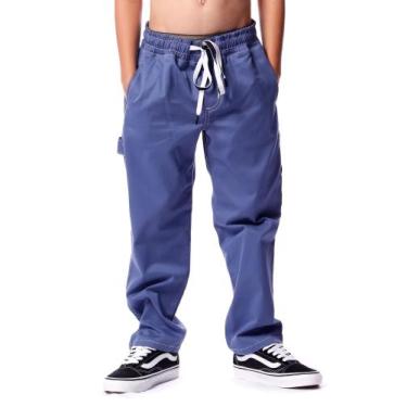 Imagem de Calça bali hai carpinteiro infantil, Azul, 10