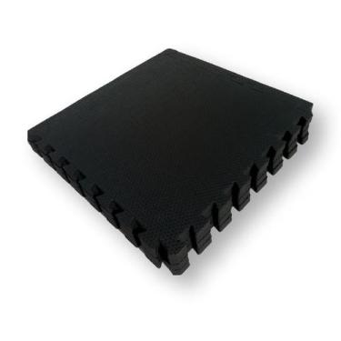 Imagem de Tatame EVA Preto Conjunto com 20 Unidades 50cm x 50cm x 2cm
