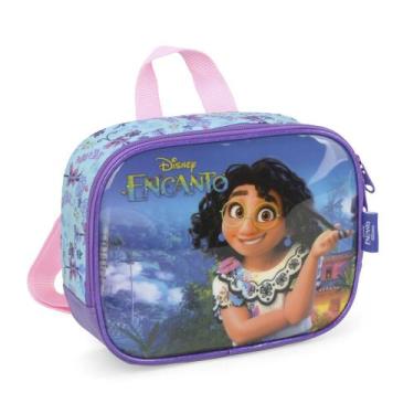 Imagem de Lancheira Térmica Escolar infantil Encantada Disney Luxcel, Roxo