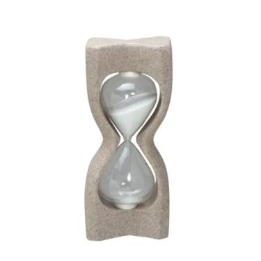 Imagem de Ampulheta Decorativo de Vidro e Resina 22,5cm 15547-PL - PARIS LUZ