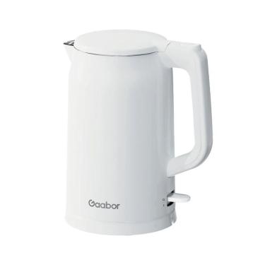 Imagem de Chaleira Elétrica Gaabor Quick 1850W 1,7L Plástico Branco Aquecimento Rápido Desligamento Automático 110V