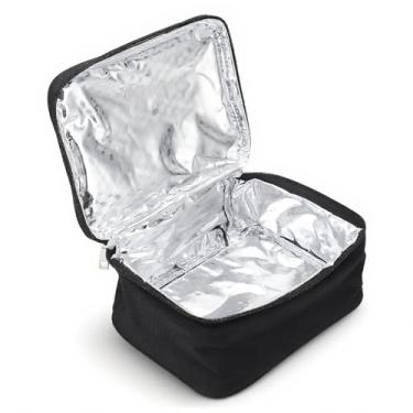 Imagem de Forno portátil, mini forno portátil aquecedor de alimentos microondas lancheira aquecida lancheira carregamento usb, forro de filme de alumínio, 2 métodos de aquecimento, para escritório viagem cozinh