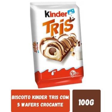 Imagem de Biscoito kinder tris com 5 wafers crocante 100g
