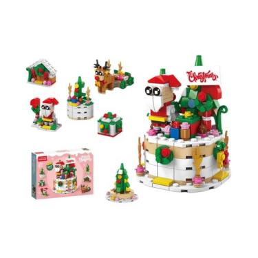 Imagem de Blocos De Montar De Aldeia De Natal: Árvore De Natal, Peças De Encaixe