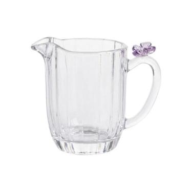 Imagem de Leiteira Cremeira Cristal Transparente Borboleta 3D 190ml - Lyor