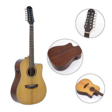 Imagem de Violao Aço Eletrico Strinberg Diamond Dd3sc Rt Ns Natural Satin