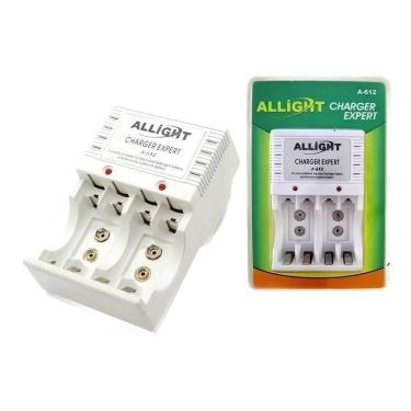 Imagem de Carregador de Pilhas Charger Expert A-612 Carrega AA AAA e 9V com Auto Stop Bivolt ALLIGHT