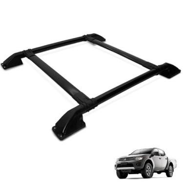Imagem de Rack Bagageiro Teto L200 Triton 2008 a 2019 Tubolar Preto - Track
